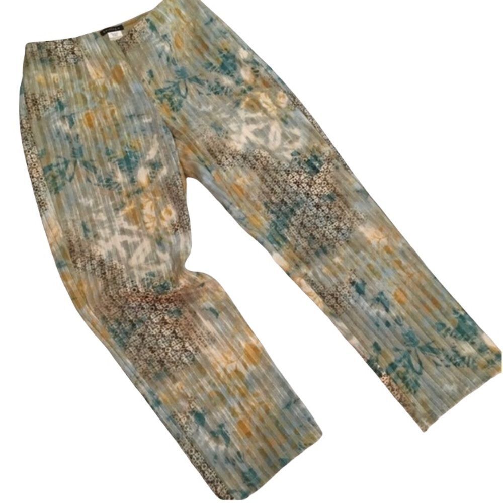 Bentley A. Brocade Textured Crop Pants